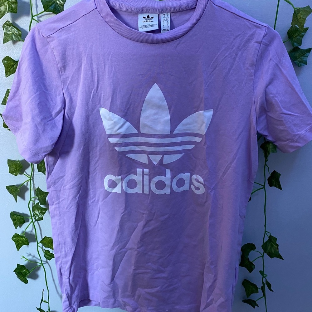 adidas purple tee